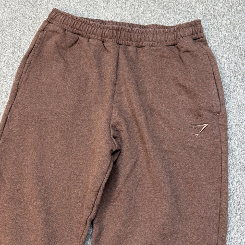 Gymshark Mens Rest Day Sweats Brown Marl Joggers Tapered Sweatpants Medium 000